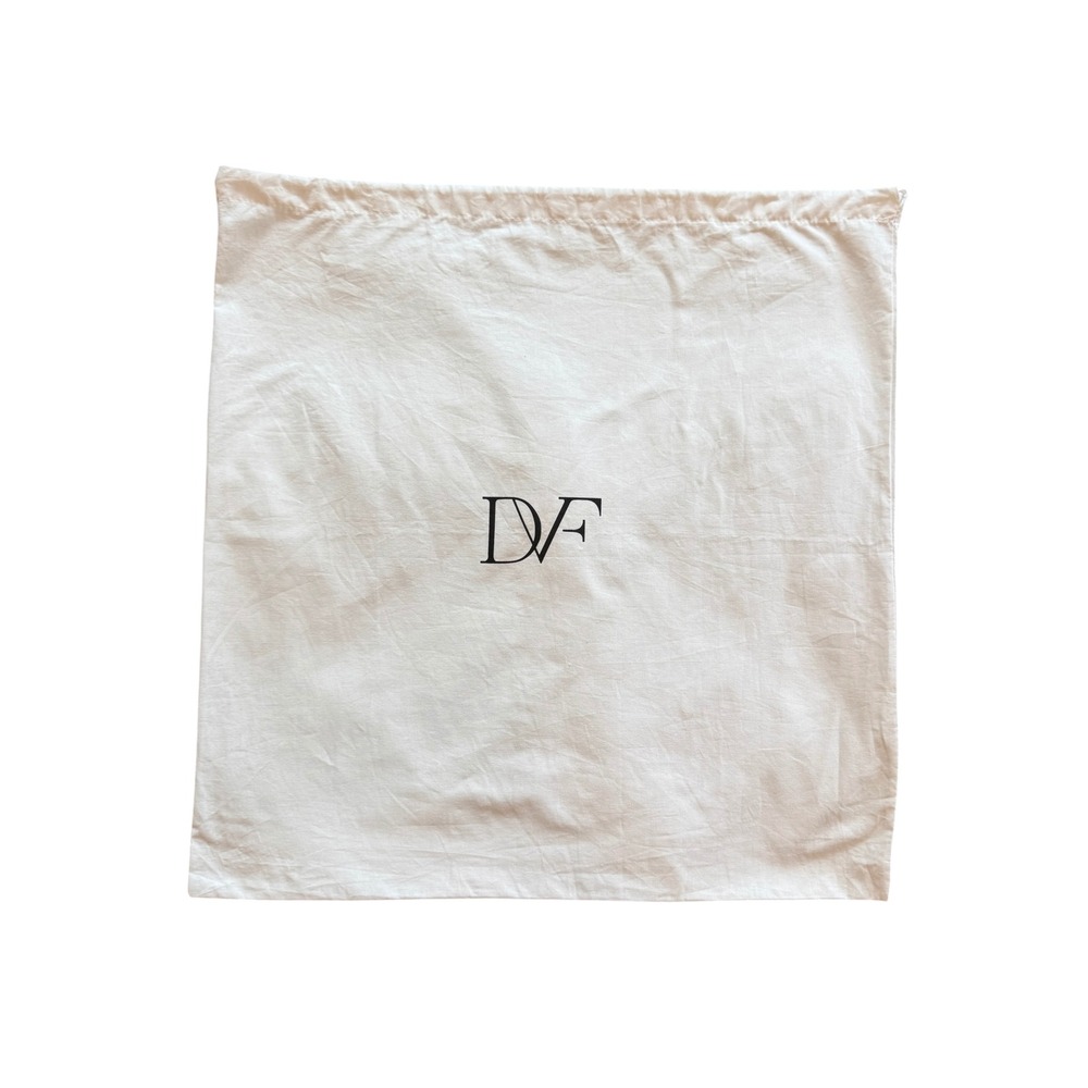 Diane von Furstenberg DVF White Cotton Drawstring Dust Bag 23x23